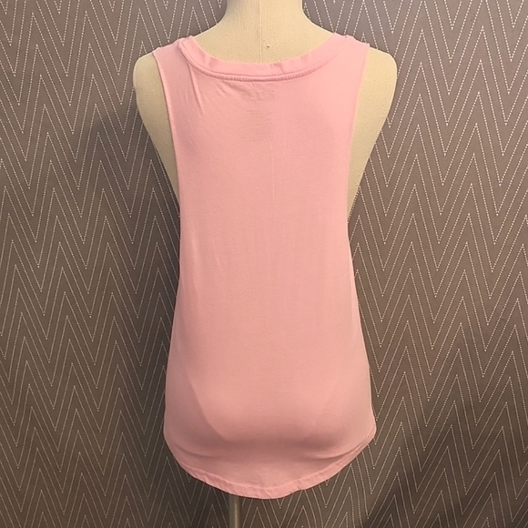 JUNIORS Series 8 Eye Rolling is my Cardio Pink tank size Large - Picture 5 of 9